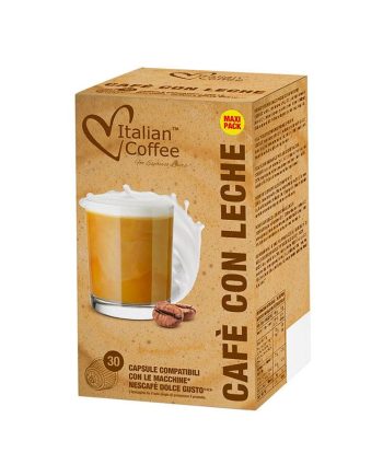 30 Capsule Italian Coffee CaffeLatte - Compatibile Dolce Gusto – Kafferoma